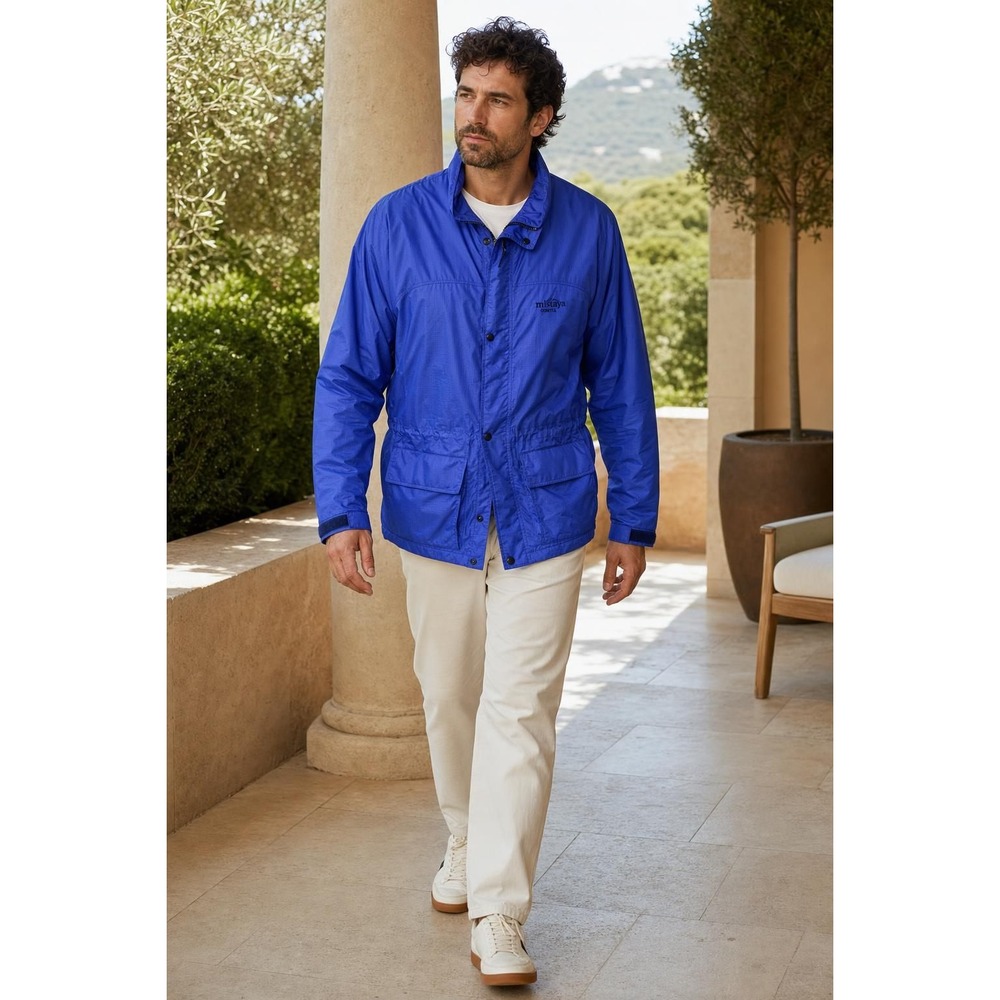 Vintage Mistaya Gore-Tex Jacket Men's M Blue Waterproof Outdoor Hiking Gorpcore